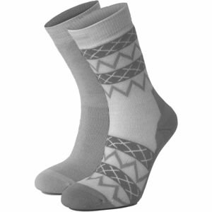JOHAUG WOOL SOCKS 2PK Dámské vlněné ponožky, tmavě šedá, veľkosť 36-38