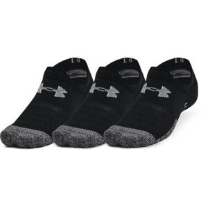 Under Armour HEATGEAR ULTRA LOW TAB 3PK Unisex ponožky, černá, veľkosť XL