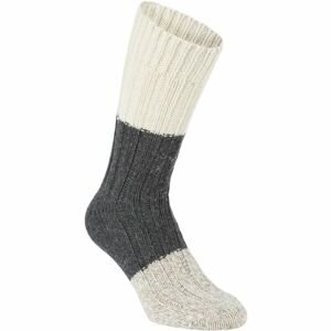 NATURA VIDA CHUNKY WOOL Pánské ponožky, tmavě šedá, veľkosť 35-38