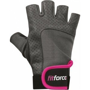 Fitforce PFR01 Fitness rukavice, šedá, velikost XS