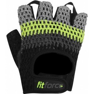 Fitforce KRYPTO Fitness rukavice, černá, velikost L