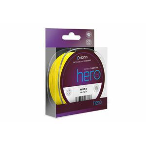 Delphin Šňůra Hero 8 fluo žlutá - 0,12mm 8,20kg 117m