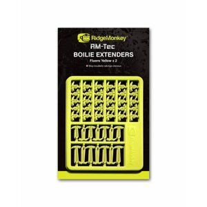 RidgeMonkey Zarážka RM-Tec Boilie Hair Extenders 60+14+14ks - Fluoro žlutá