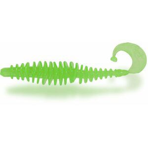 Magic Trout Gumová nástraha T-Worm Twister 1,5g 5,5cm Sýr 6ks - Neon zelená