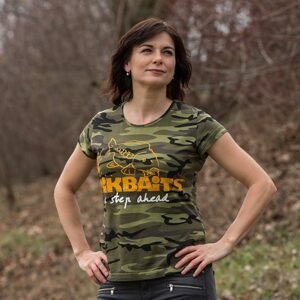 Mikbaits Dámské tričko camou Ladies team - L