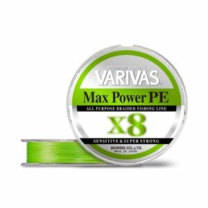 Varivas Šňůra Max Power PE X8 Lime Green 150m - 0,148mm