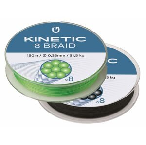 Kinetic Šňůra 8 Braid Fluo Green 150m - 0,26mm
