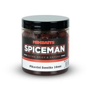 Mikbaits Boilie v dipu Spiceman Pikantní švestka 250ml - 16mm
