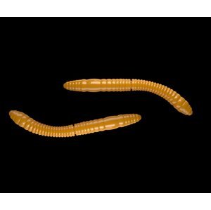 Libra Lures Fatty D’Worm Dark Yellow - D’Worm Tournament 5,5cm 12ks