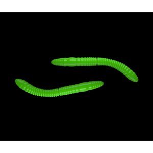 Libra Lures Fatty D’Worm Hot Green - D’Worm Tournament 5,5cm 12ks