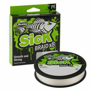 Berkley Šňůra Sick Braid White 150m - 0,06mm