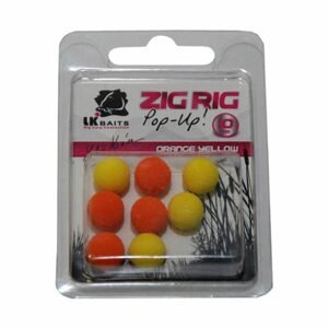 LK Baits ZIG RIG Pop–Up - 10 mm - Orange/Yellow