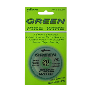 Drennan Ocelové lanko vázací Green pike wire 15m - 15lb 6,8kg