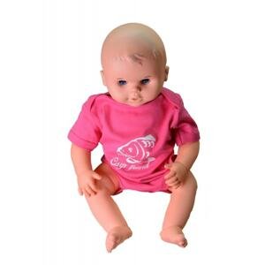 R-spekt Baby body Carp Friend pink - vel. 3-6 měsíců