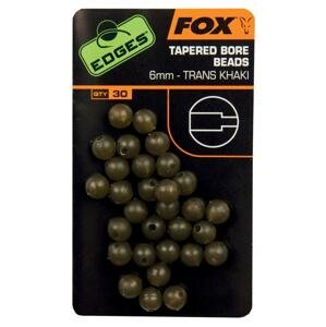 Fox Gumové korálky Edges Tapered Bore Beads 6mm 30ks
