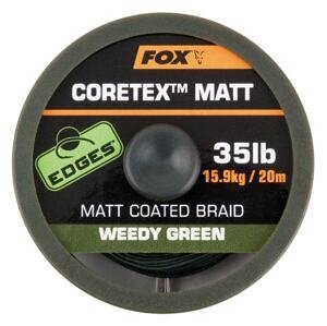 Fox Ztužená šňůrka Edges Coretex Matt 20m - Weedy Green 25lb
