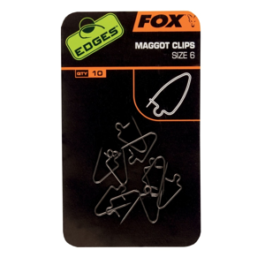 Fox Clip na červy Maggot Clips 10ks - vel. 8