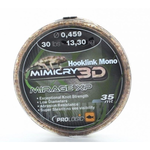 Prologic Vlasec Hooklink Mono Mimicry 3D Mirage XP 40m - 0,37mm / 20lb / 9kg