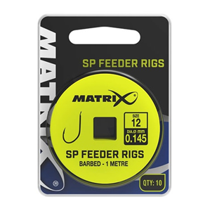 Matrix Návazec 1M SP Feeder Rigs 10ks - vel.14 / 0,145mm