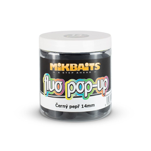 Mikbaits Plovoucí fluo boilie 250ml - Bílý Halibut 18mm