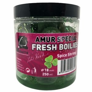 LK Baits Fresh Boilies Euro Economic 18mm 250ml - Amur special Spice Shrimp