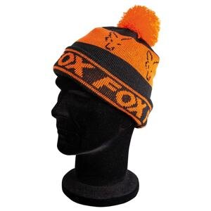 Fox Čepice Black/Orange - Lined Bobble Hat
