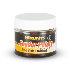 Mikbaits Feeder pelety v dipu 50ml - Švestka Halibut 