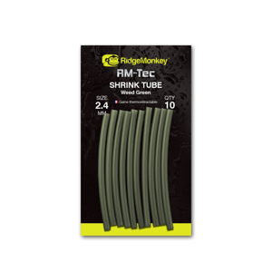 RidgeMonkey Smršťovací hadičky RM-Tec Shrink Tube 10ks - 2,4mm Weed Green