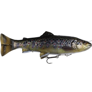 Savage Gear Gumová nástraha 4D Line Thru Pulsetail Trout SS Brown Trout - 16cm 51g