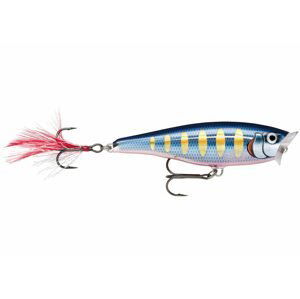 Rapala Wobler Skitter Pop Top Water Striped Hot Blue