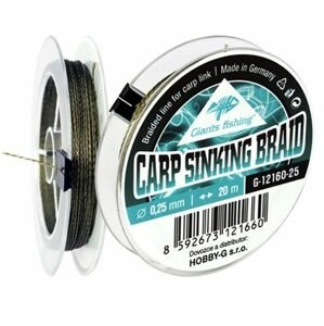 Giants Fishing Potápivá šňůra Carp Sinking Braid 20m - 0,18mm