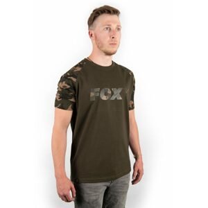 Fox Triko Camo/Khaki Chest Print T-Shirt - M