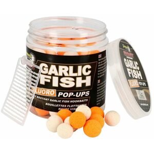 Starbaits Plovoucí boilies Fluo Garlic Fish 80g - 14mm