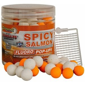 Starbaits Plovoucí boilies Fluo Spicy Salmon 80g
