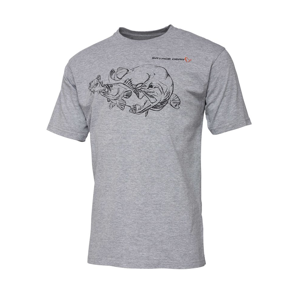 Savage Gear Triko Cannibal Ink Tee Grey - M