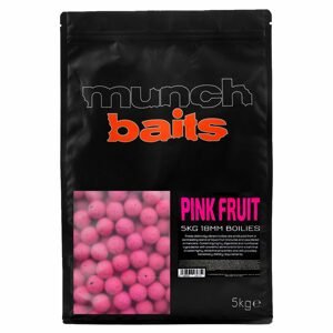 Munch Baits Boilie Visual Range Pink Fruit - 18mm  5kg