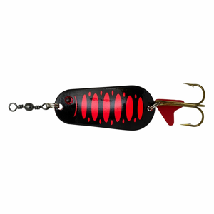 DAM Třpytka Effzett Standard Spoon Fluo Red/Black UV - 10cm 60g