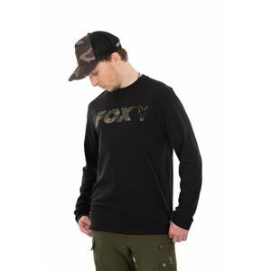 Fox Triko Long Sleeve Black/Camo T-Shirt - XL