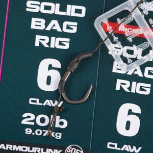 Nash návazec solid bag rig barbless - velikost 8