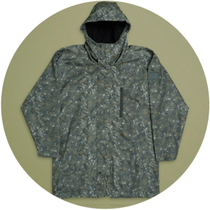 One more cast bunda splash camo mrigal spring water resistant jacket - l