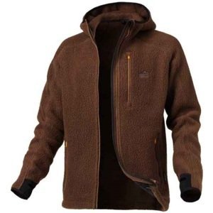 Geoff anderson bunda s kapucí teddy hnědá - xxxl