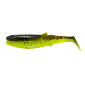 Savage gear gumová nástraha cannibal shad chartreuse pumpkin - 6,8 cm 3 g