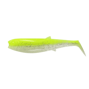 Savage gear gumová nástraha cannibal shad fluo yellow glow - 6,8 cm 3 g