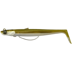 Savage gear gumová nástraha sandeel v2 wl sinking khaki 2+1 - 13 cm 33 g