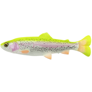 Savage gear gumová nástraha 4d linethru pulsetail trout slow sink lemon trout - 20 cm 102 g