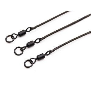 Korda návazce kable leadcore leader ring swivel 50 cm - weed