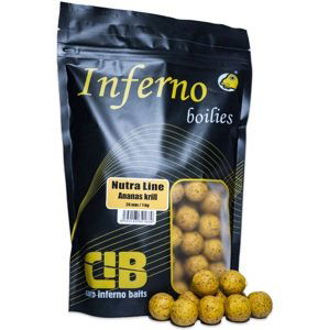 Carp inferno boilies nutra line ananas krill - 1 kg 24 mm