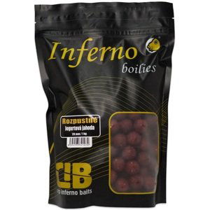 Carp inferno rozpustné boilies nutra line jogurtová jahoda - 1 kg 20 mm