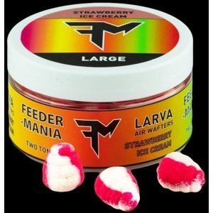 Feedermania twotone larva air wafters large 37 g - strawberry ice cream