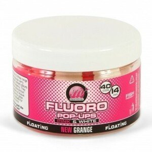 Mainline plovoucí boilie bright pink and white pop-ups essential cell 14 mm 150 ml